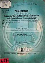David, L. Zahlentafeln zur Bemessung der Schubbewehrung von einfachel und durchlaufenden Eisenbetonbalken